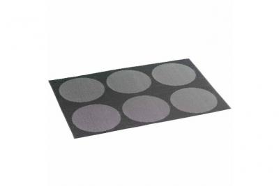 PARIS PRIX Set de table 30 x 45 cm pvc bicolore funny Noir/Blanc D&eacute;corline