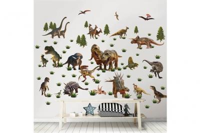  Walltastic Stickers muraux, Multicolore, 6 Large Sheets, 34 cm x 46 cm