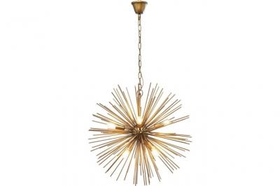 KARE  Beam Brass suspension, &agrave; huit lampes, dor&eacute;