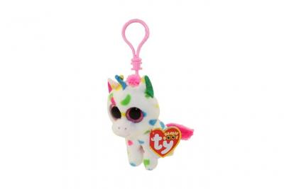 TY Porte-cl&eacute;s peluche Harmonie la Licorne Beanie Boo's  8,5 cm
