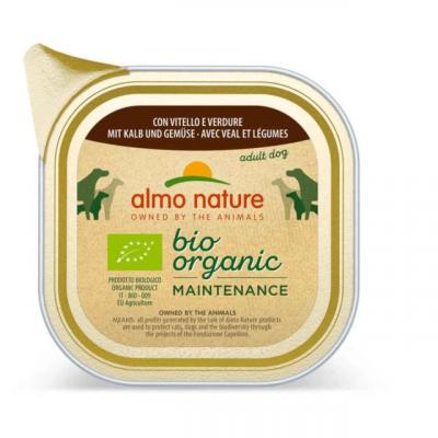 ALMO NATURE BIOORGANIC Almo Nature Daily Menu Bio 12 x 100&nbsp;g - veau bio, l&eacute;gumes bios