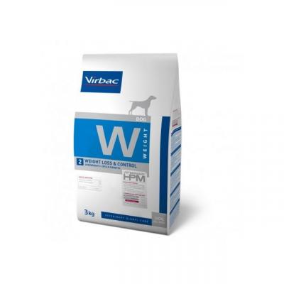 VIRBAC  Vet Hpm Diet - Chien - W2 Weight Loss & Control 3 Kg
