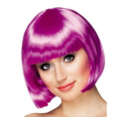 BOLAND Perruque courte violette femme - Marque - Carr&eacute; court bomb&eacute; - Frange