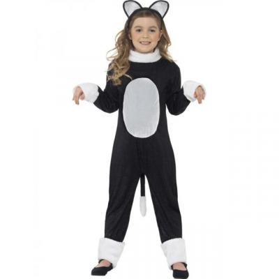 SMIFFYS  Costume chat cool, avec combinaison-pantalon, queue et bandeau