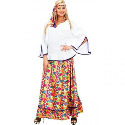 WIDMANN HIPPIE WOMAN"" velvet (shirt, skirt, headband) - (M)
