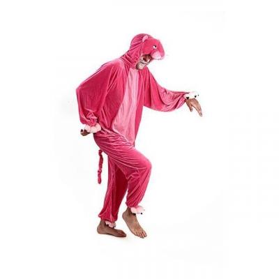 GENERIQUE D&eacute;guisement adulte panth&egrave;re rose - SUPER H PERSO CELEBR - Animaux - Polyester - Int&eacute;rieur 