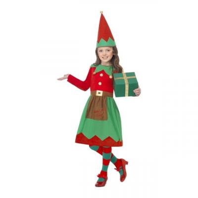 GENERIQUE D&eacute;guisement elfe fille No&euml;l 7 &agrave; 9 ans