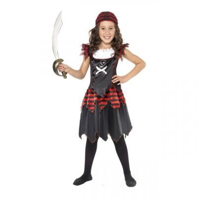 SMIFFY S D&eacute;guisement Pirate T&ecirc;te De Mort Fille - 4/6 Ans - Noir - 32341S