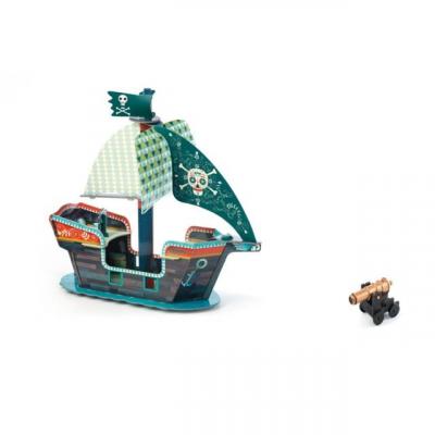 Pop to play enfant bateau pirate 3d djec