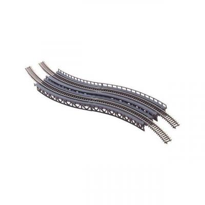FALLER  - F282905 - Mod&eacute;lisme - Chemins Roulement Courbe - 4 Pi&egrave;ces