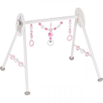 HEIMESS NATURE Baby Gym en Bois &Eacute;l&eacute;phant Blanc & Rose