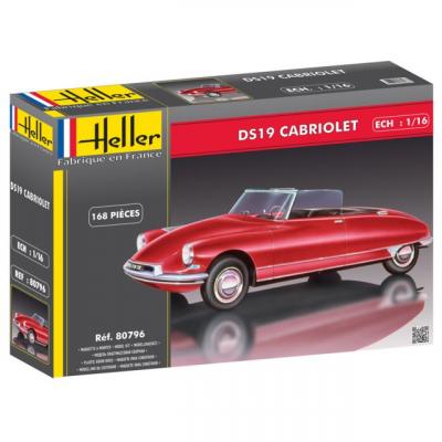 HELLER Maquette  Citroen DS19 Cabriolet- 1/16 - Maquette de voiture