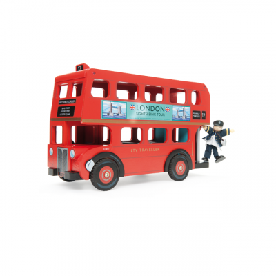 LE TOY VAN Jouet en bois  Bus de Londres et Conducteur