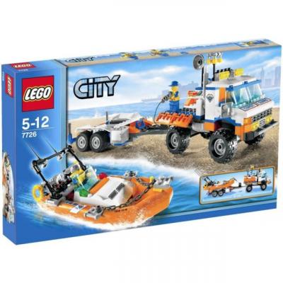 LEGO City - Le camion des garde-c&ocirc;tes et son hors-bord 7726