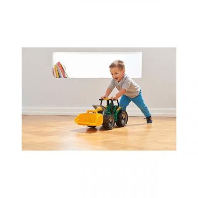 LENA  tracteur avec chargeur frontal gar&ccedil;ons 62 x 22 cm vert/jaune