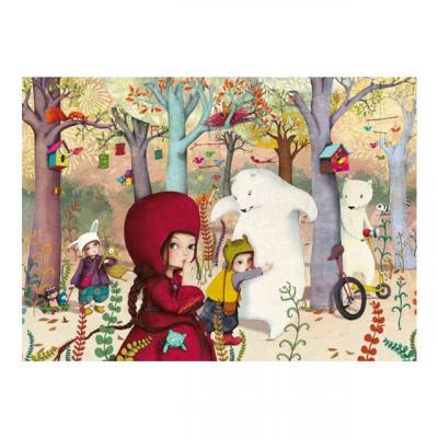 PUZZLE MICHELE WILSON Puzzle 24 pi&egrave;ces RENCONTRE EN FORET  Multicolore