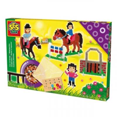 SES CREATIVE Perles &agrave; repasser chevaux 3200 perles 