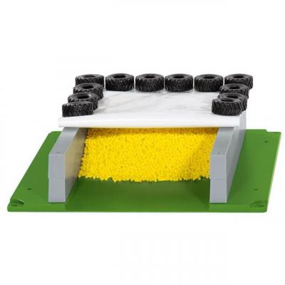 SIKU  5606 Miniatures - Silo horizontal avec b&acirc;che, pneus et granul&eacute;s