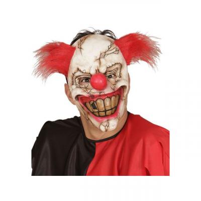 WIDMANN  MILANO PARTY FASHION Killer Clown Half Face Mask with Hair -