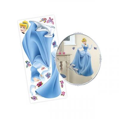 FUN HOUSE Disney Princesses - Grand sticker mural repositionnable Cendrillon