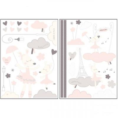 SAUTHON Autocollants stickers d&eacute;coratifs lilibelle - 