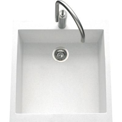 LUISINA Evier granit blanc Ewi URBIA 1 bac 410x500 