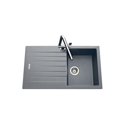 LUISINA Vier granit gris albey 1 bac - 1 &eacute;gouttoir - gris