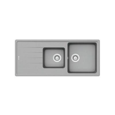 SCHOCK Evier granit gris ELEMENT 2 bacs 1 &eacute;gouttoir
