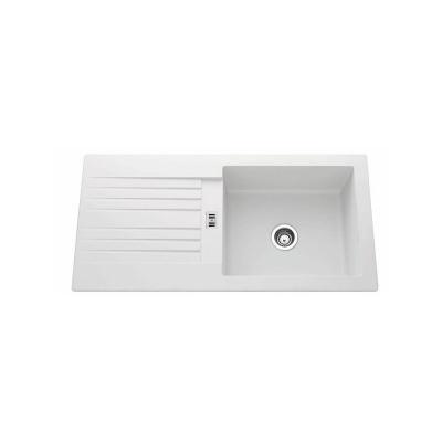 GENERIQUE Vier synth&egrave;se blanc pluton 1 grand bac 1 &eacute;gouttoir - blanc