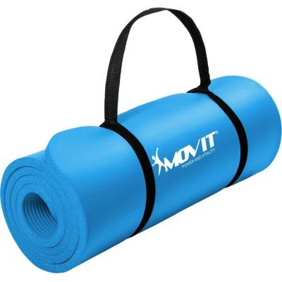 MOVIT  Tapis de gymnastique 183cm x 60cm x 1,0cm, bleu