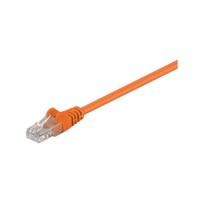 GOOBAY  0.5m 2xRJ-45 Cable c&acirc;ble de r&eacute;seau Orange 0,5 m - Neuf