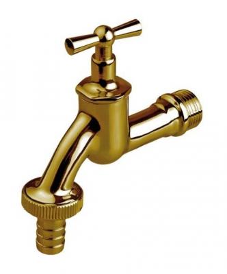 INVENA  - 1/2' Inch bsp Robinet Jardin Laiton/Chrom&eacute; Soupape Beau Regarder