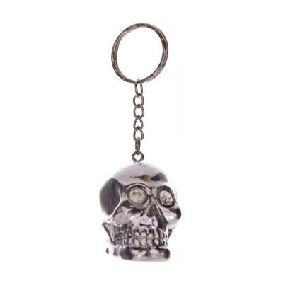 1001KDO GOTHIQUE Porte-clefs Cr&acirc;ne argent&eacute; 