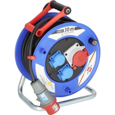 BRENNENSTUHL  Garant enrouleur de c&acirc;ble 2x schuko 1x triphas&eacute; 16A 30 m