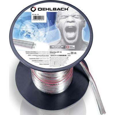 OEHLBACH  181 C&acirc;ble haut-parleur 2 x 1.50 mm&sup2; transparent 20 m