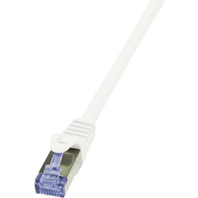 LOGILINK  2m Cat.6A 10G S/FTP c&acirc;ble de r&eacute;seau Blanc Cat6a S/FTP (S-STP)