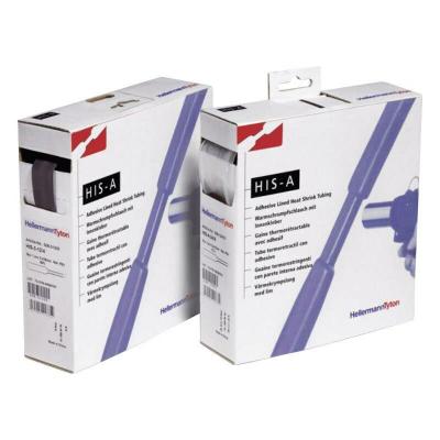 HELLERMANNTYTON Gaine thermor&eacute;tractable avec colle 3:1 308-10300 noir &Oslash; avant retreint: 3 mm 10 m
