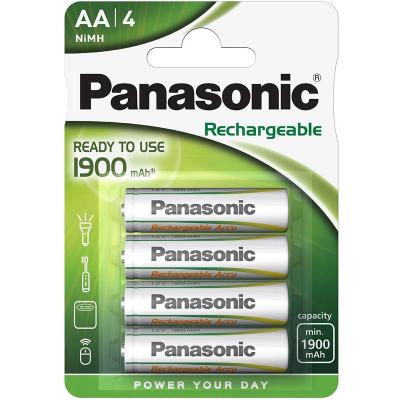 PANASONIC Pack de 4 piles rechargeables  Evolta AA LR6 