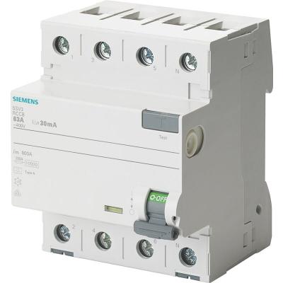 SIEMENS  - 5SV3344-6 Dig.Industr. Disjoncteur diff&eacute;rentiel a 4 p&ocirc;les 40 a 0.03 a 400 v