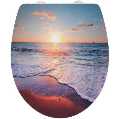 WENKO Abattant Coucher de Soleil easy-close duroplast multicouleur