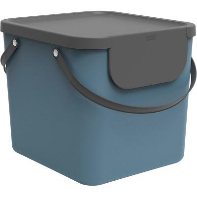 QFPLUS Rotho Albula Syst&egrave;me de recyclage des d&eacute;chets 40 litres horizon blue