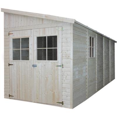 TIMBELA Abri de jardin en bois 10 m&sup2; -h244 x 514 x 218 cm -  M341A M341A