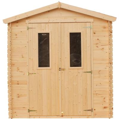 TIMBELA Abri de jardin en bois 3.53 m2 - I216xL206xH218 cm -  M343C