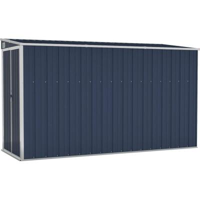 VIDAXL  - Abri de jardin mural Anthracite 118x288x178 cm Acier