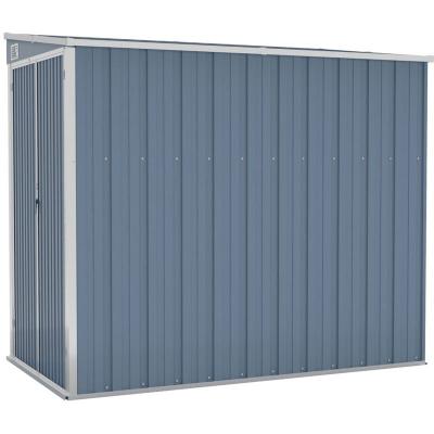 VIDAXL  - Abri de jardin mural Gris 118x194x178 cm Acier galvanis&eacute;
