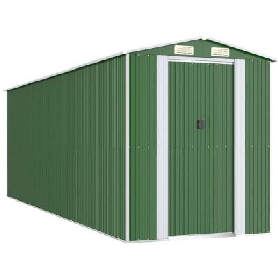 VIDAXL  - Abri de jardin Vert 192x606x223 cm Acier galvanis&eacute;