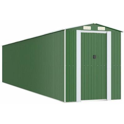 VIDAXL  - Abri de jardin Vert 192x938x223 cm Acier galvanis&eacute;