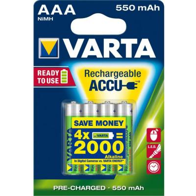 VARTA  Ready2Use HR03 Accu LR03 (AAA) NiMH 550 mAh 1.2 V 4 pc(s)