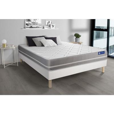 ACTISOM Matelas + sommier 140x190 latex et m&eacute;moire de forme  - Actilatex touch