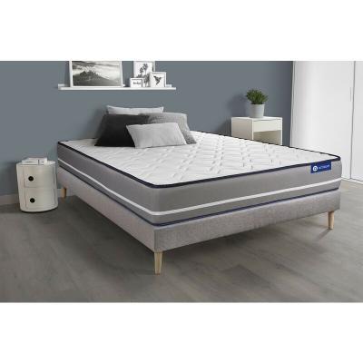 ACTISOM Matelas + sommier 90x200 ressorts ensach&eacute;s  - Actiflex pur